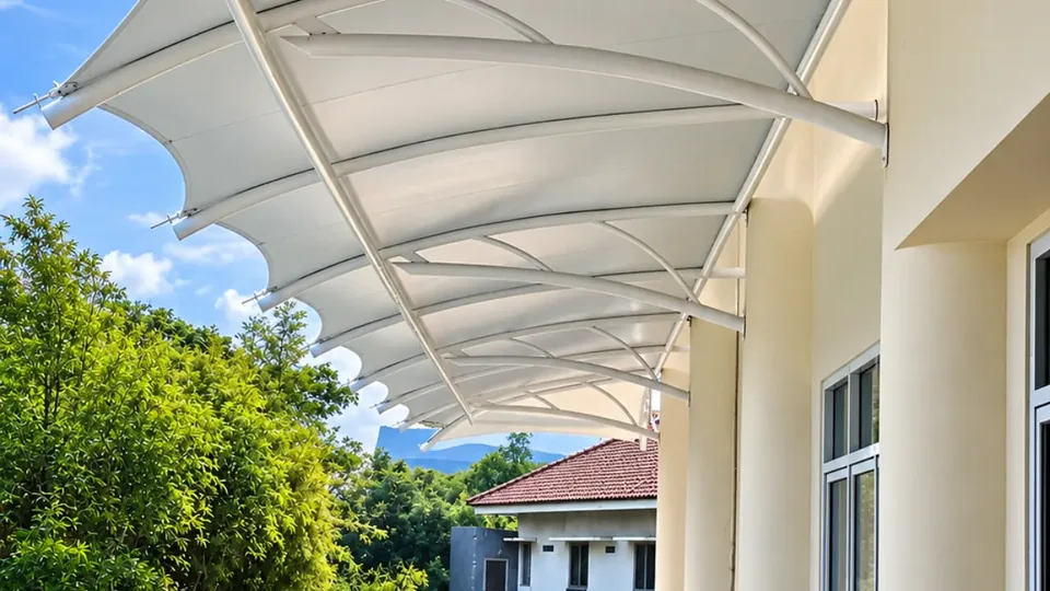 Kanopi membran untuk balkon rumah