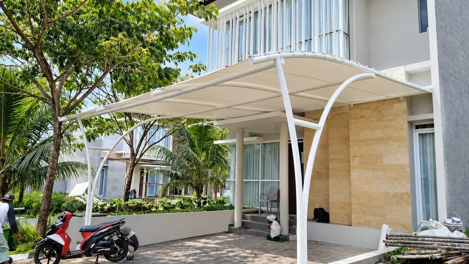 Kanopi membran carport rumah