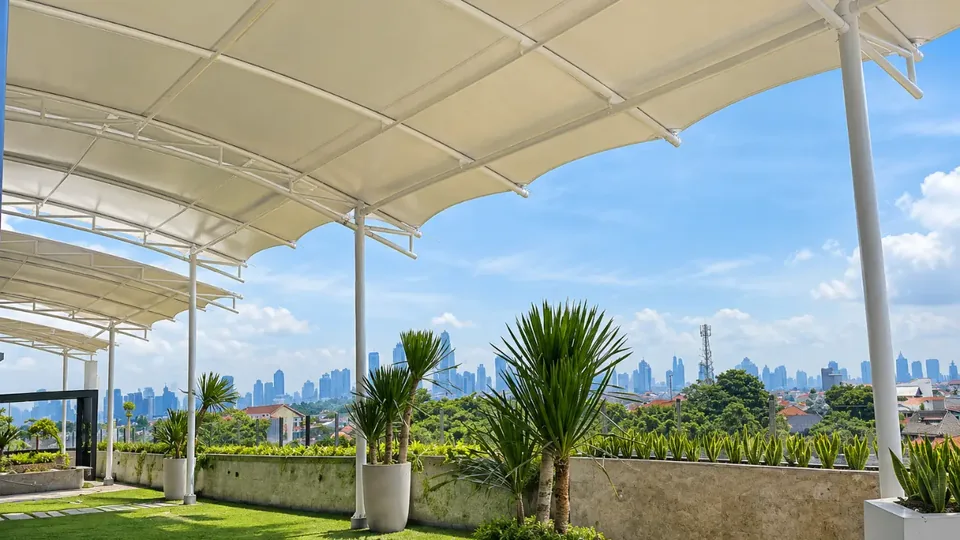 Kanopi membran area rooftop